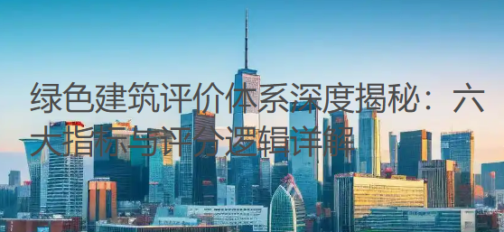绿色建筑评价体系深度揭秘:六大指标与评分逻辑详解 绿色建筑评价体系深度揭秘:六大指标与评分逻辑详解