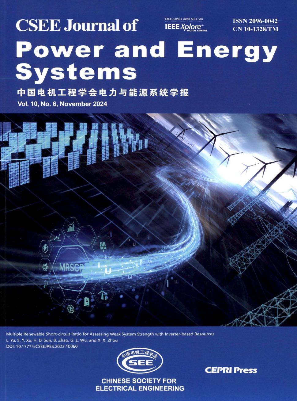 中国电机工程学会电力与能源系统学报（英文版）（原：电气（英文版））